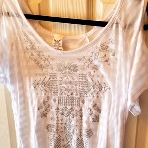 Plus Size Cold Shoulder Shirt